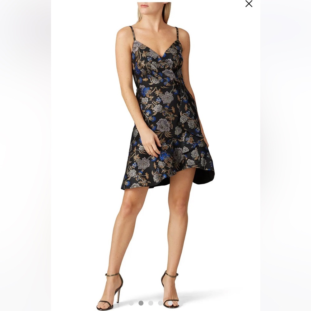 Stunning Rachel Roy Floral Ruffle Front Dress - Picture 2 of 8